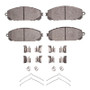 R1 2014-2023 Jeep Cherokee Front R1 Semi Met Pads & Hardware Kit