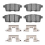 R1 2007-2015 Ford Edge Rear R1 Semi Met Pads & Hardware Kit