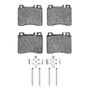 R1 91-99 Mercedes-Benz 400SEL Front Semi Met Pads & Hardware Kit