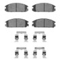 R1 1985-1989 Acura Integra Front R1 Semi Met Pads & Hardware Kit