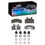 DFC 88-02 Chevrolet K2500 Suburban Front 4000 HybriDynamic Brake Pads and Hardware Kit