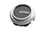 Konig Flow Formed Pop-in Center Cap - Heliogram/Neoform - Silver w/ Black Face