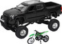 Replica 4x4 Truck/dirt Bike Blk Tundra Kawasaki