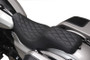 Mustang 23-25 HD Dble Diamond Low Squareback CVO Road Glide (ST), Rd Glide and Str Glide Black