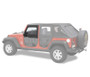 Bestop 07-18 Jeep Wrangler JK Element Upper Doors (Front Doors Black Twill)