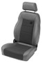 Bestop 76-86 Jeep Cj7 Front Driver Side Trailmax II Pro Seat (Center Fabric Insert Charcoal/Gray)