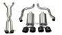 Corsa 09-13 Chevy Corvette 6.2L V8 2.5in Sport Cat-Back Dual Rear Exit w/Twin 4.0in Pol Pro-Ser Tips