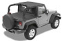 Bestop 07-09 Jeep Wrangler JK 2-Door Header Targa Bikini (Black Diamond)