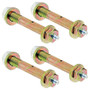 RockJock Greaseable Bolt w/ Hardware 9/16in Thread x 4in Long (4-pack)