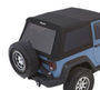 Bestop 07-18 Jeep Wrangler JK 2-Door Window Set (Premium Black Twill Fits Trektop 54922)