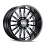 Cali Off-Road 9110 Summit 20x10 / 8x180 BP / -25mm Offset / 124.1mm Hub Gloss Black Milled Wheel