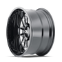 Cali Off-Road 9110 Summit 20x10 / 8x180 BP / -25mm Offset / 124.1mm Hub Gloss Black Milled Wheel