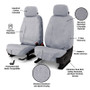 Covercraft 2026 Jeep Wrangler 2-Door (MT) Polycotton SeatSaver Custom Front Row Seat Covers