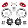 Wilwood 89-02 Nissan Skyline Superlite 4R Rear BBK w/ 13.50in Diameter Slotted Rotor - Red