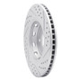 R1 09-15 Toyota Venza Front Left Drilled & Slotted Geo-Carbon Rotor