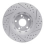 R1 09-15 Toyota Venza Front Left Drilled & Slotted Geo-Carbon Rotor