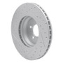 R1 02-08 BMW 760Li Front Right Drilled & Slotted Geo-Carbon Rotor