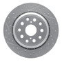R1 07-17 Lexus Ls460 Rear Left Drilled & Slotted Geo-Carbon Rotor