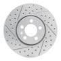 R1 98-18 Audi A1 (Mexico) Front Left Drilled & Slotted Geo-Carbon Rotor