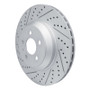 R1 17-25 Tesla Model 3 Front Left Drilled & Slotted Geo-Carbon Rotor