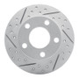 R1 92-05 Audi A6 Quattro Rear Left Drilled & Slotted Geo-Carbon Rotor