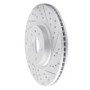 R1 13-20 Ford Fusion Front Right Drilled & Slotted Geo-Carbon Rotor