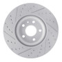 R1 13-20 Ford Fusion Front Right Drilled & Slotted Geo-Carbon Rotor