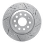 R1 16-25 Audi Q3 Rear Right Drilled & Slotted Geo-Carbon Rotor