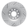 R1 16-25 Audi Q3 Rear Right Drilled & Slotted Geo-Carbon Rotor