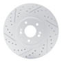 R1 20-25 Hyundai Palisade Front Left Drilled & Slotted Geo-Carbon Rotor