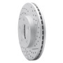 R1 94-04 Ford Mustang Front Right Drilled & Slotted Geo-Carbon Rotor