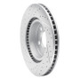 R1 07-09 Kia Sorento Front Right Drilled & Slotted Geo-Carbon Rotor