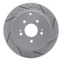 R1 04-11 Mitsubishi Endeavor Rear Right Drilled & Slotted Geo-Carbon Rotor