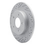 R1 92-05 Buick Park Avenue Rear Left Drilled & Slotted Geo-Carbon Rotor