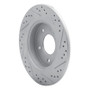 R1 92-05 Buick Park Avenue Rear Left Drilled & Slotted Geo-Carbon Rotor