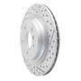 R1 16-26 BMW X1 (USA/Canada) Rear Right Drilled & Slotted Geo-Carbon Rotor