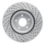 R1 03-08 Infiniti G35 Front Left Drilled & Slotted Geo-Carbon Rotor