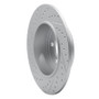 R1 07-10 Volvo S80 Rear Right Drilled & Slotted Geo-Carbon Rotor