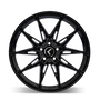 Kraze KR196 Evolve 22x9 / 5x114.3 BP / 35mm Offset / 73.1mm Hub Gloss Black Wheel