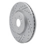 R1 17-20 Jaguar Xf Front Left Drilled & Slotted Geo-Carbon Rotor