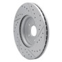 R1 17-20 Jaguar Xf Front Left Drilled & Slotted Geo-Carbon Rotor