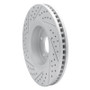 R1 05-14 Infiniti Fx35 Front Right Drilled & Slotted Geo-Carbon Rotor