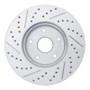 R1 15-19 Subaru Legacy Front Right Drilled & Slotted Geo-Carbon Rotor