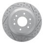 R1 02-09 Buick Rainier Rear Right Drilled & Slotted Geo-Carbon Rotor