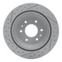 R1 02-09 Buick Rainier Rear Right Drilled & Slotted Geo-Carbon Rotor