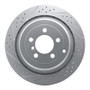 R1 06-12 Land Rover Range Rover Rear Left Drilled & Slotted Geo-Carbon Rotor