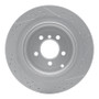 R1 06-12 Land Rover Range Rover Rear Left Drilled & Slotted Geo-Carbon Rotor