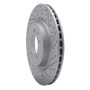 R1 14-24 Land Rover Range Rover Rear Right Drilled & Slotted Geo-Carbon Rotor
