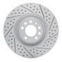 R1 08-11 Saab 9-3 Front Right Drilled & Slotted Geo-Carbon Rotor