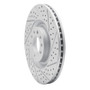 R1 08-11 Saab 9-3 Front Right Drilled & Slotted Geo-Carbon Rotor